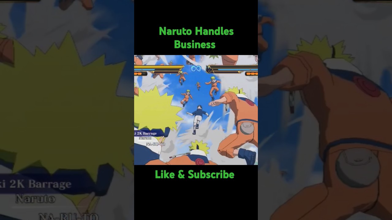 Naruto Handles Business With Sasuke naruto narutoshippuden sasuke 