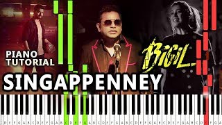 Video thumbnail of "Bigil - Singappenney Piano Cover | Singa Penney Piano Notes"