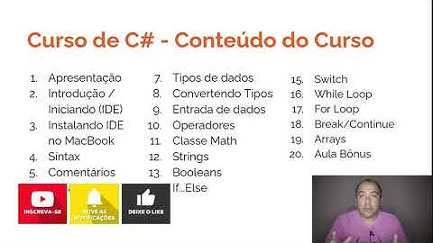 Introdução / Iniciando (IDE) |  Curso de Lógica de Programação com C# | 2 de 20