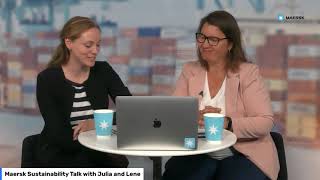 Maersk Sustainability and ESG LinkedIn Live talk screenshot 3