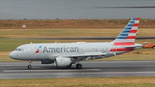 American Airlines Airbus A319-112 N772Xf Landing In Pdx