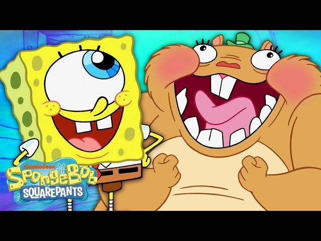 SpongeBob's New Imaginary Friend 🐹 | Cuddle E. Hugs | SpongeBob class=