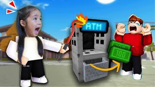 น้องไบรท์ปล้นธนาคารเพื่อเอาเงินไปซื้อของเล่น!!! | บริ้งค์ไบรท์ ROBLOX