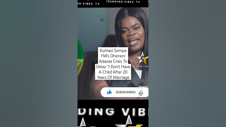 Kumasi Sompa FM's Oheneni Adazoa Cries To Delay: "I Don't Have A Child After 20 Years Of Marriage