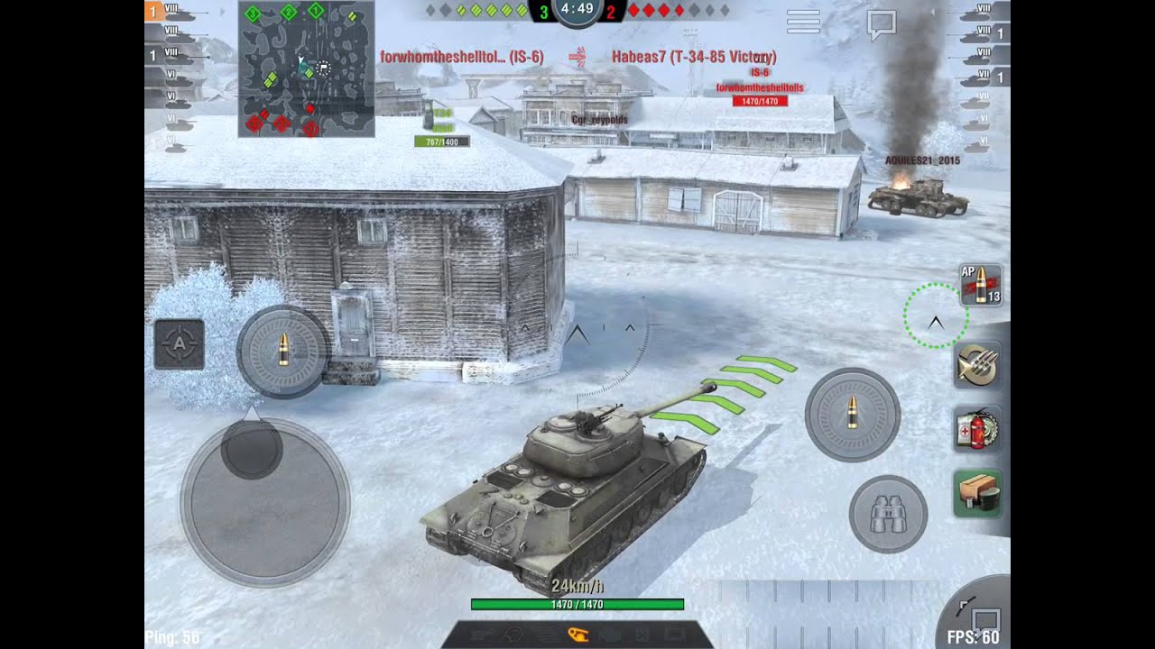 gaming logo IS-6 2 Kills Rank 3 - World of Tanks Blitz