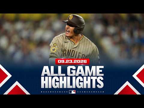 Highlights from ALL GAMES on 9/23 (Manny Machado's CLUTCH homer, Ben Rice's TWO-HOMER game & MORE!)