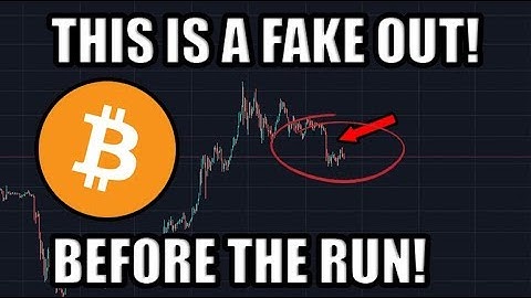 This Is A Fake Out Before The Run. Big Money Is Getting In Behind Closed Doors. #Bitcoin