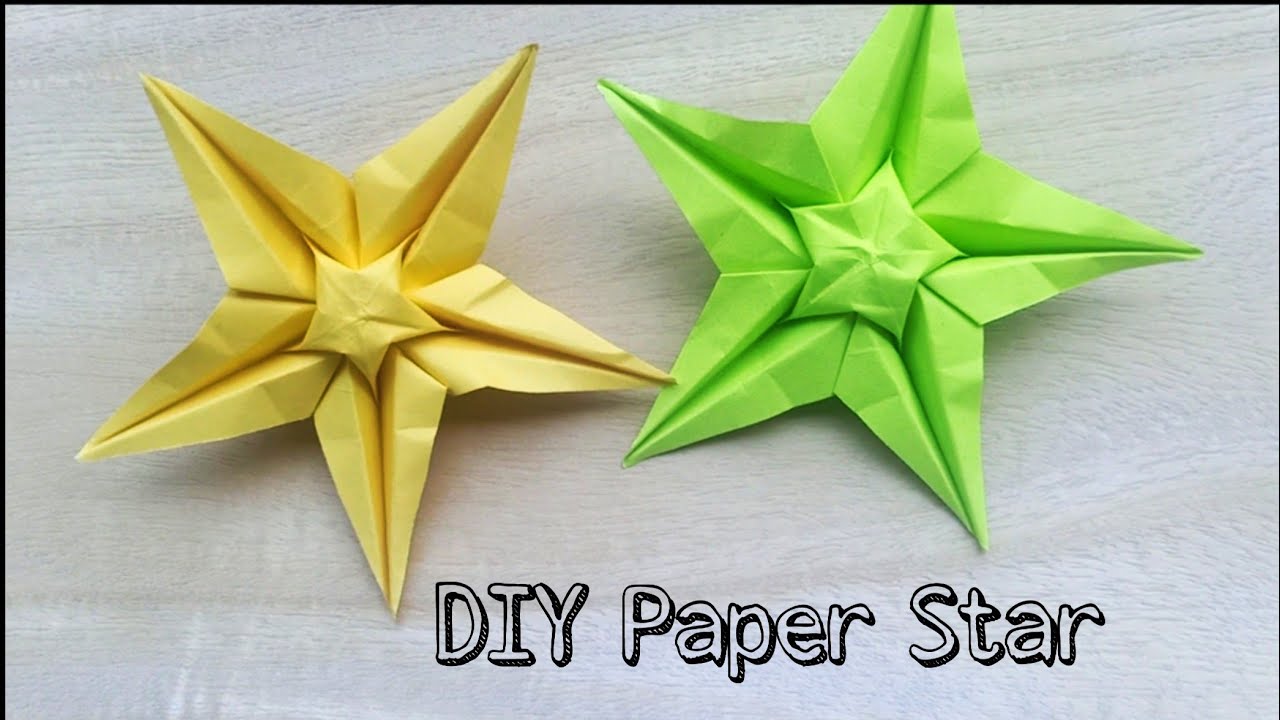 DIY Double Star Origami, How To Make Paper Star