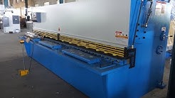 QC12K NC hydraulic shearing machine cutting test