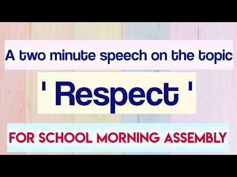 good morning speech for school assembly in english