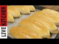 ΑΦΡΑΤΑ ΨΩΜΑΚΙΑ - Επαγγελματικά ψωμάκια για όλες τις χρήσεις! How to Make Sandwich Rolls Live kitchen