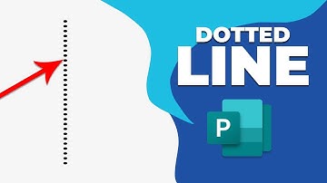 How to add dotted line between publishers in publisher