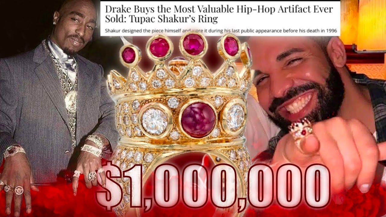 Drake Buys Tupacs Crown Ring For 1Million Most Expensive Hip Hop drake-buys-tupacs-crown-ring-for-1million-most-expensive-hip-hop