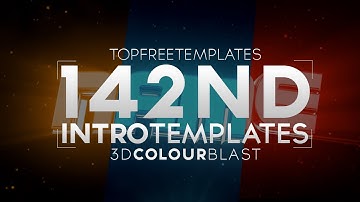 FREE Intro Template: 3D Colour Blast #142 w/Tutorial