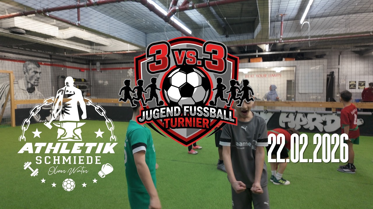 Kinder Fussball Turnier 3 vs 3 in der Athletikschmiede Wuppertal - Spiel 16