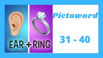 Pictoword Level 31 - 40 Answers