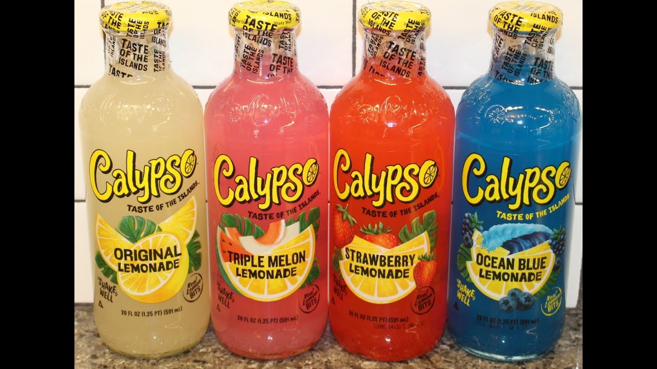Calypso Lemonade Original, Triple Melon, Strawberry