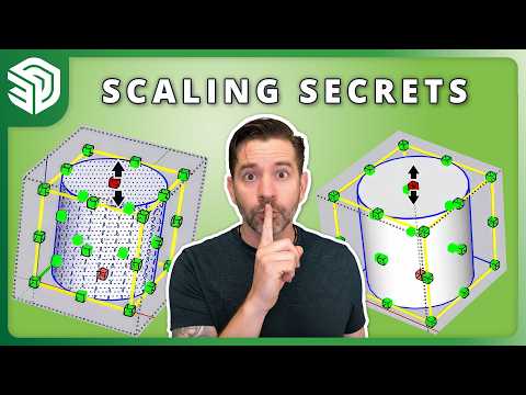 SketchUp Scaling Secrets: Scaling Geometry vs. Scaling the Container