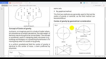 Centre of Gravity - ITI second year Theory (Part 1)
