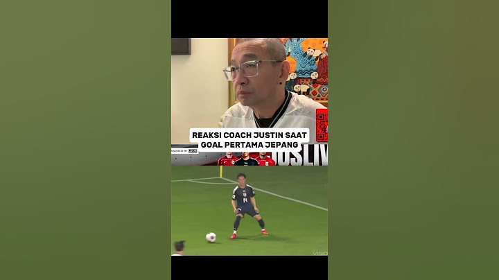 Reaksi Coach Justin saat goal pertama Jepang #fyp #timnas #shorts
