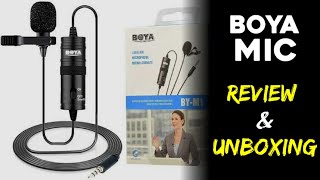 BOYA BY-M1 Lavalier Microphone Unboxing | For Smartphones DSLR | HINDI ENGLISH | Trending Abhi