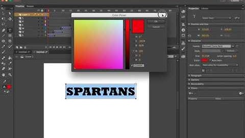 Animating Text in Adobe Animate CC