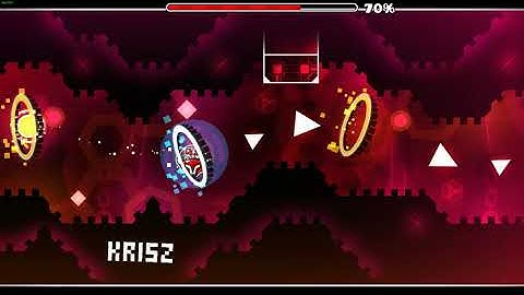 Geometry Dash Hard Demon | D y s a n i a BOTH COINS (krisz)