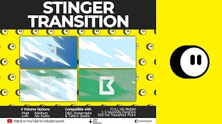 Snow Stinger Transition For Twitch, Youtube, Facebook And Kick Streamers