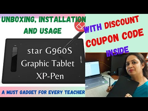 #G960S XP-Pen #Complete guide to use XP-Pen #Discount Coupon  #XP-Pen #unboxing XP-Pen