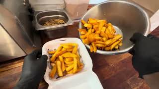 Pov: JUICY and GREASY CHEESE BURGER MAKING || Burger Hytten ||