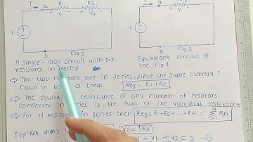 Series Resistors and Voltage Division | Network Theory