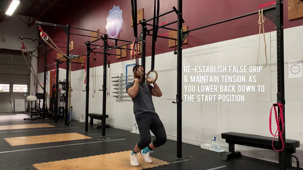 Ring Muscle Up Progression Feet Assisted Transitions YouTube