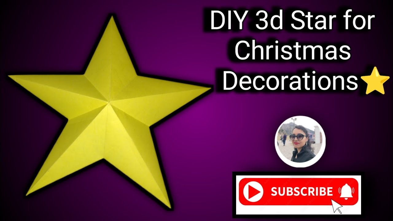 How to Make 3D Star for your Christmas Decoration