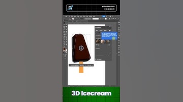 3D Icecream Design In Illustrator..#illustratortutorial #graphicdesign #3ddesign #dzignex