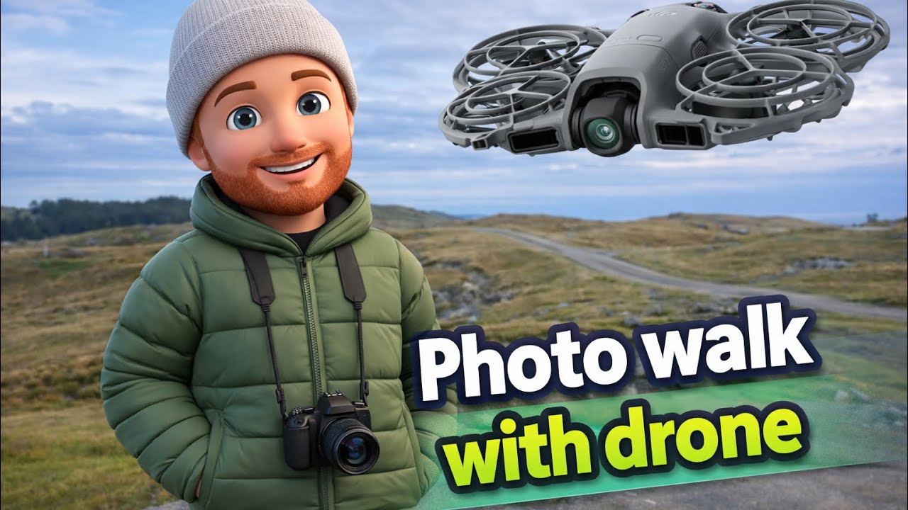 Photo walk with drone footage