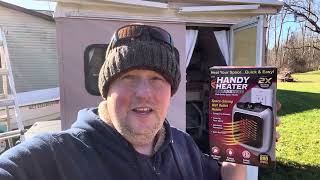 HEAT small office camper or bedroom with smallest most quiet walk outlet heater thermostat timer by Jeep Creep 1,343 views 5 months ago 2 minutes, 7 seconds