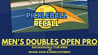 Men's Double Open-Heroes Tourny 2021-Rob Davidson & Tyler Wren v Michael Gates & Aaron Hutchings