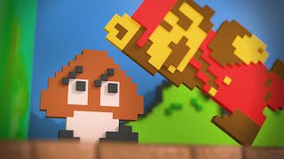 Super Modern Mario Bros Level 1-1 3D Animation