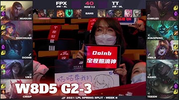 FPX vs TT - Game 3 | Week 8 Day 5 LPL Spring 2021 | FunPlus Phoenix vs TT G3