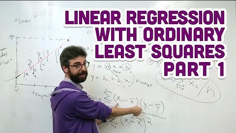 3.2: Linear Regression with Ordinary Least Squares Part 1 - Intelligence and Learning
