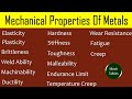 mechanical properties of metals in tamil