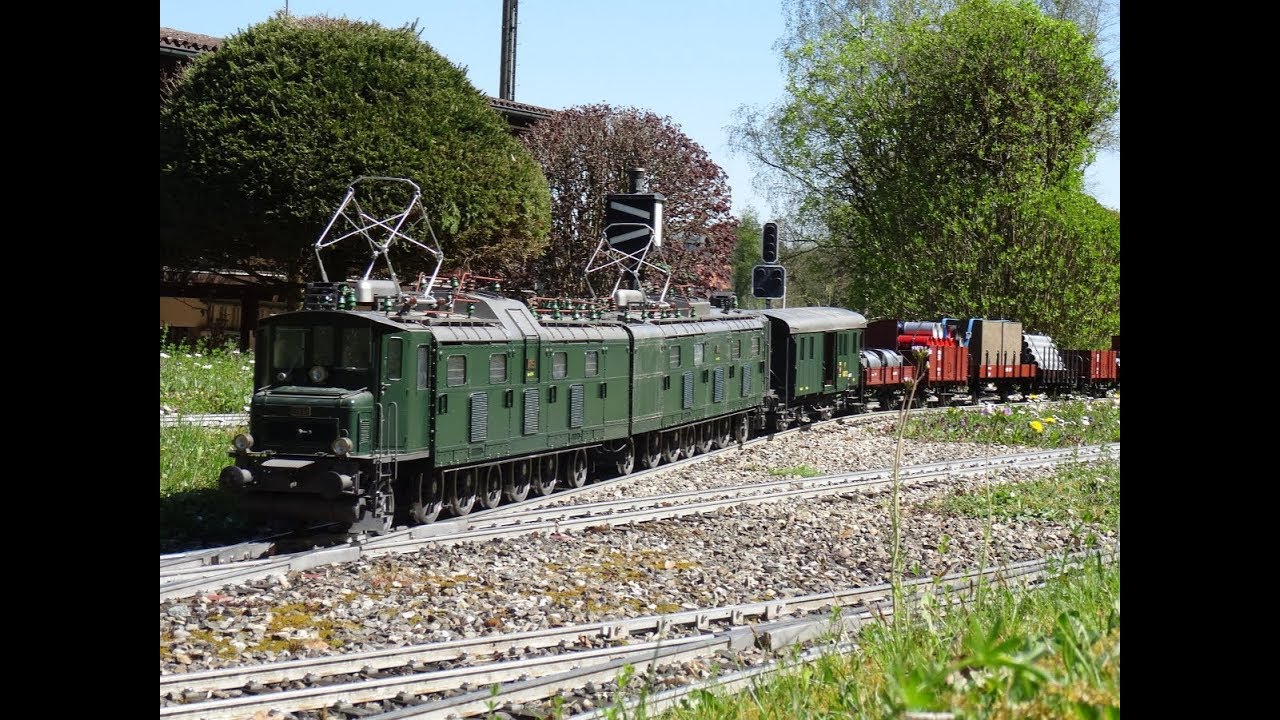 Die Sbb Ae 8 14 Unterwegs Auf Unserer Modelleisenbahn Gartenbahn 5 Zoll Der Modellbahnfreunde Glattfelden Die Sbb Ae 8 14 Unterwegs Auf Unserer Modelleisenbahn Gartenbahn 5 Zoll Der Modellbahnfreunde Glattfelden