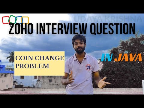 Coin change problem | Coin denomination problem | Zoho interview problem