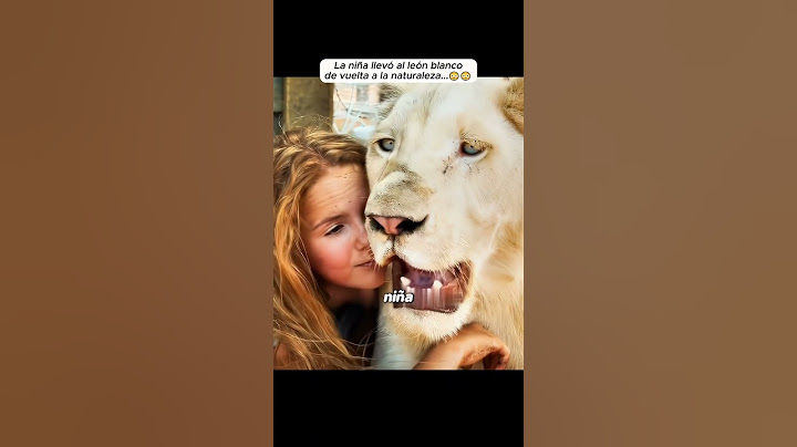 La niña llevó al león blanco de vuelta a la naturaleza... #películas #shorts