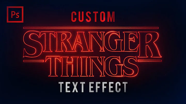 Create Awesome Stranger Things Text in Photoshop