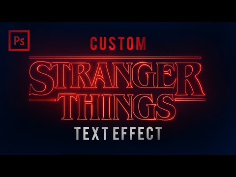 Photoshop Tutorials - Stranger Things Text Effect