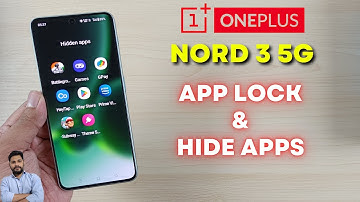 OnePlus Nord 3 5G : App Lock & Hide Apps Settings