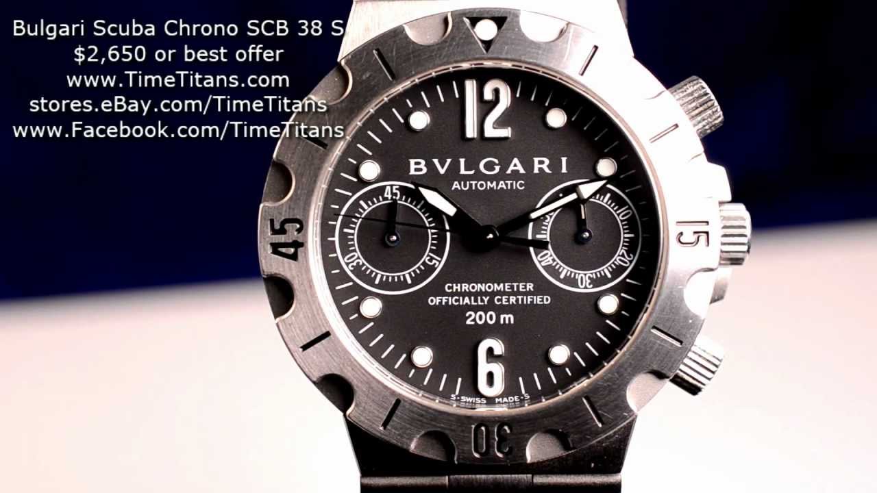 bulgari scuba scb38s