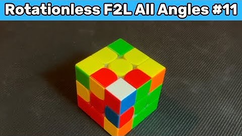 How To Solve This F2L Case Rotationless From All Angles (#11) #f2ltips