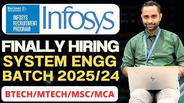 Infosys Mass System Engineer Hiring Out | Batch 2025 & 2024 | Salary 3.6LPA